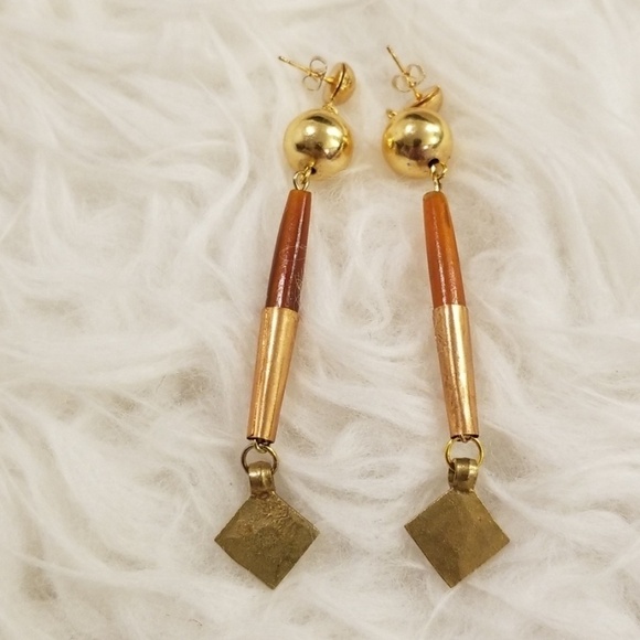 💕VANESSA MOONEY💕 Genevieve Bone Drop Earrings NWOT - Picture 6 of 6